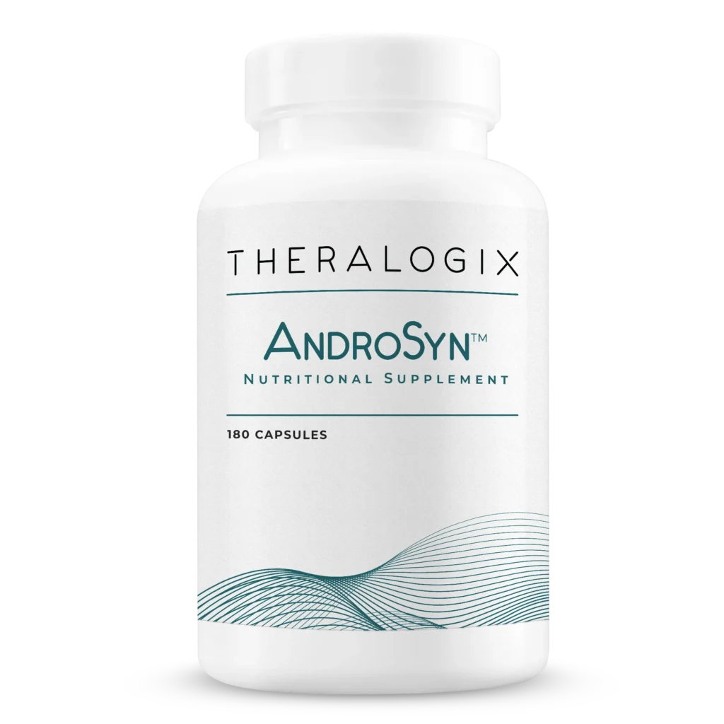 At Urology Specialists of Austin, we recommend AndroSyn by Theralogix as our preferred testosterone support supplement.